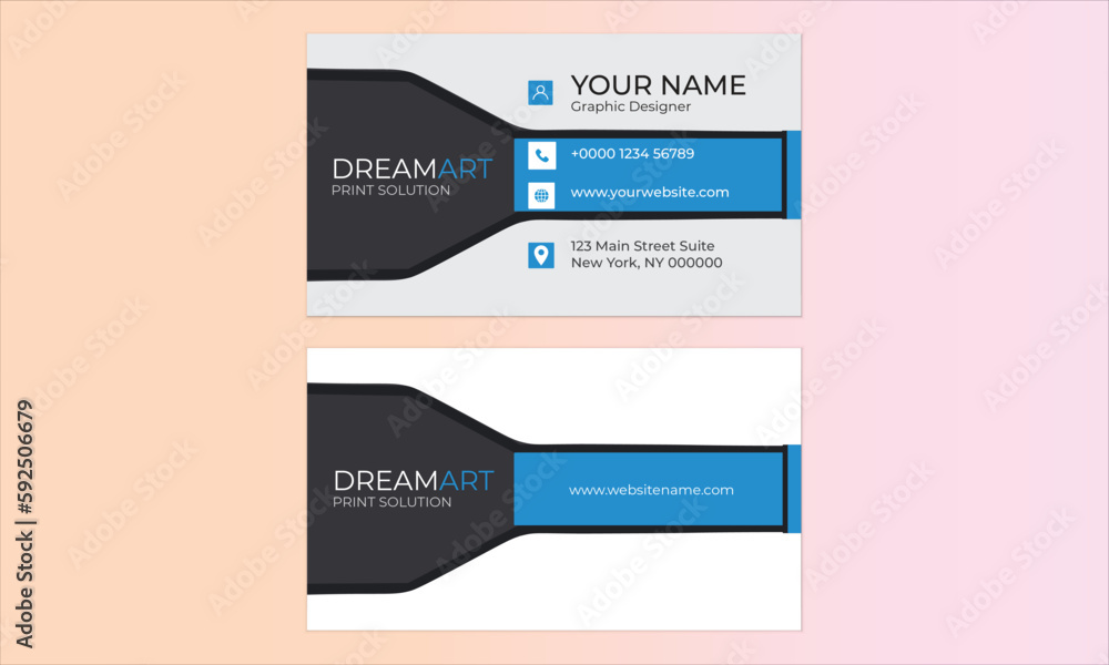 Fototapeta premium Business, Business card,Modern Business Card - Creative and Clean Business Card Template.