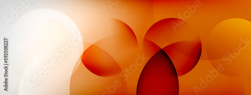 Abstract background - geometric composition created with lights and shadows. Technology or business digital template