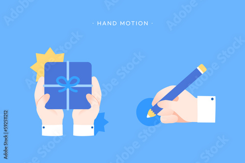 Practical hand motion hand object
