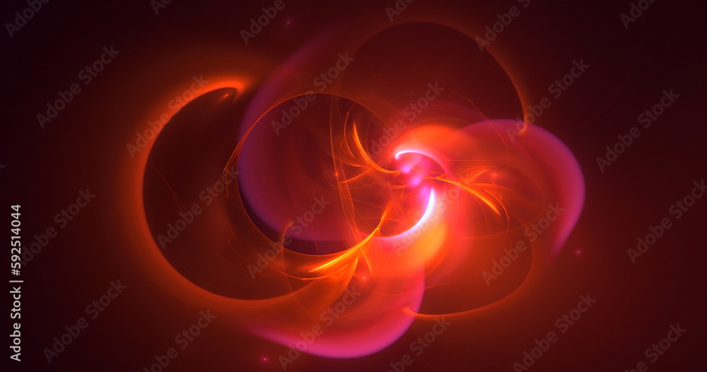 Fototapeta premium 3D rendering abstract colorful fractal light background 