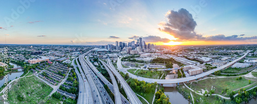 Canvas Print Houston 610 Panoramic view