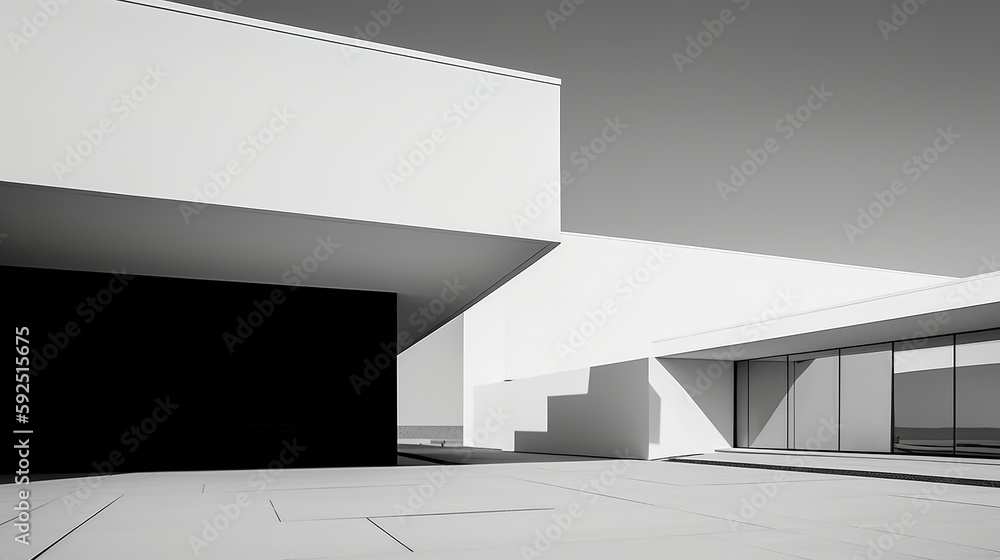 White house with elegant design White house with elegant design