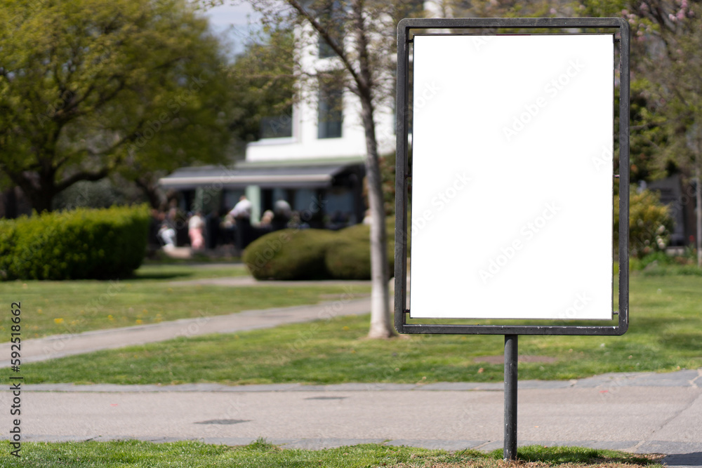 Blank Billboard Portrait