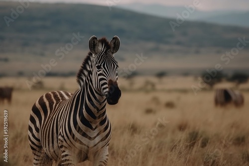 zebras standing on the savanna