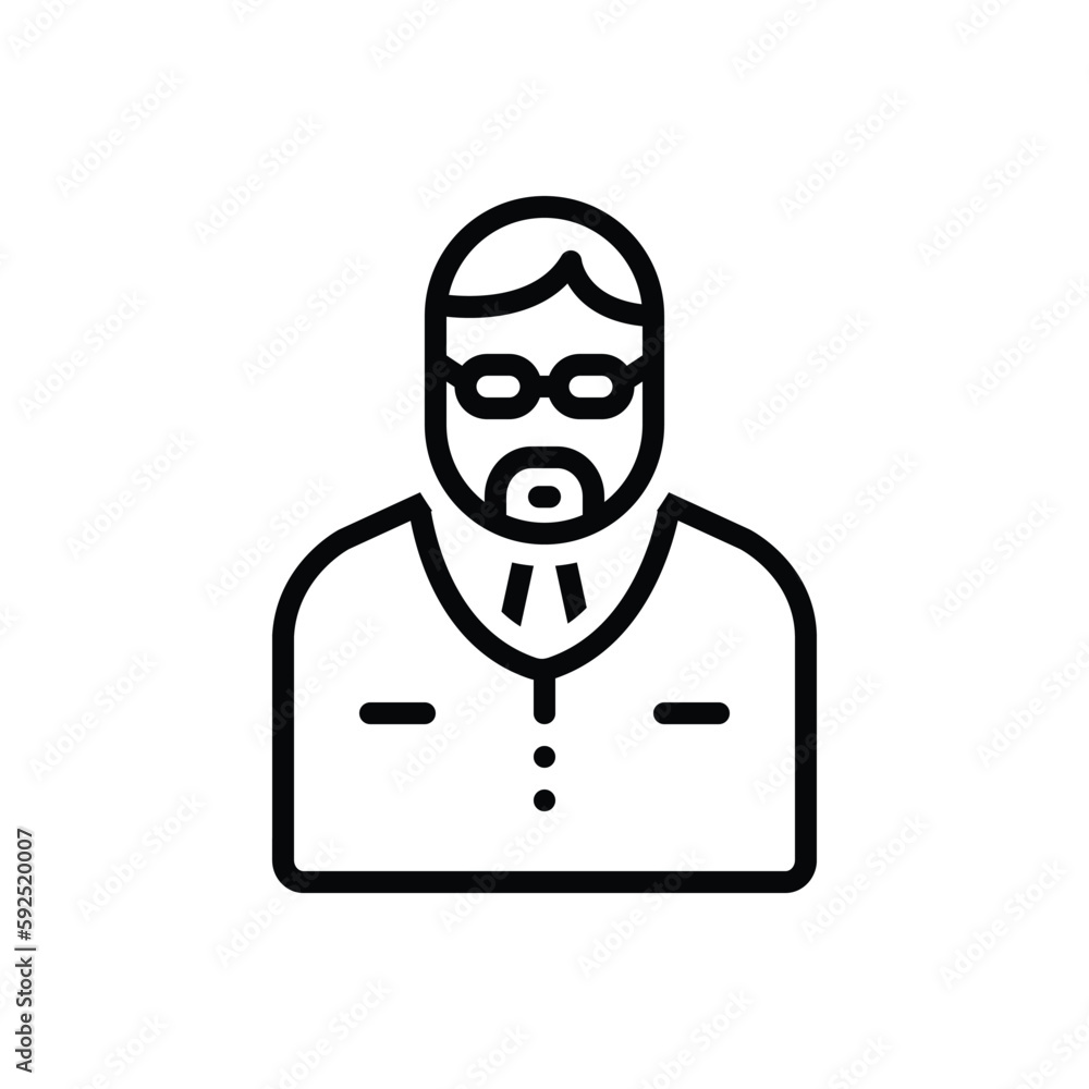 Black line icon for mature Black line icon for mature