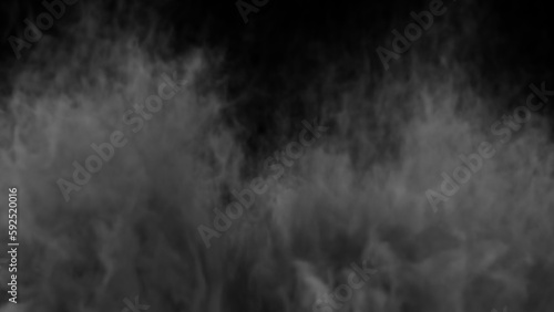 Smoke abstract on black background