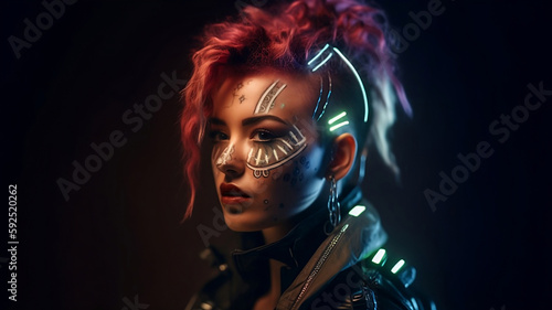 cyperpunk girl in galaxy © MinhLong