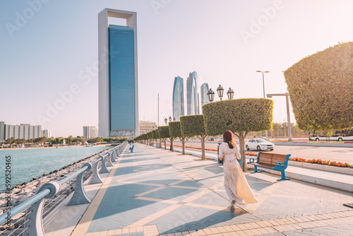Photography Walking along the Corniche at sunset is a magical experience, with the warm hues of the sky complementing the sparkling waters of the Gulf and the gleaming towers of the city skyline