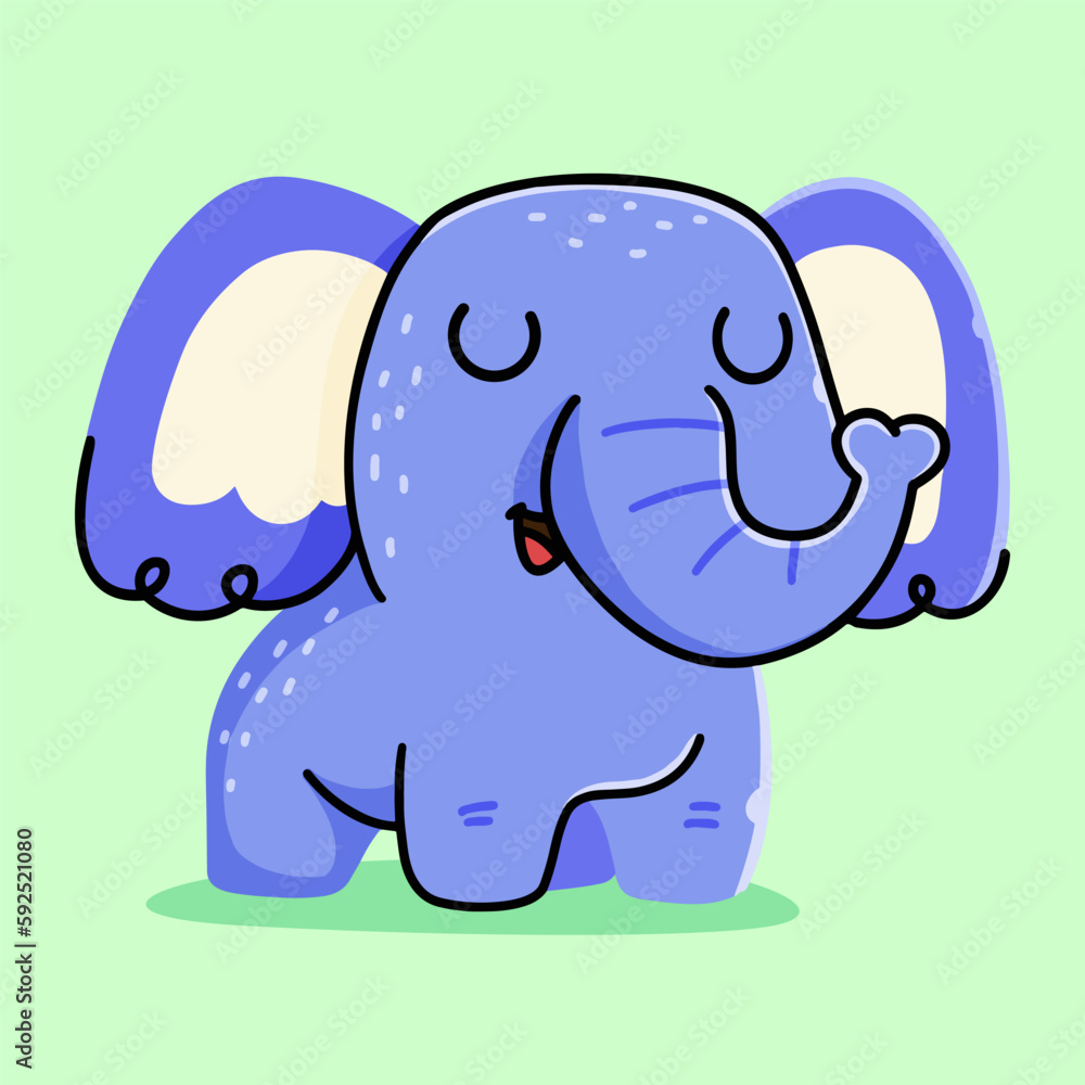 Cute Elephant cartoon. vector cartoon illustration Cute Elephant cartoon. vector cartoon illustration