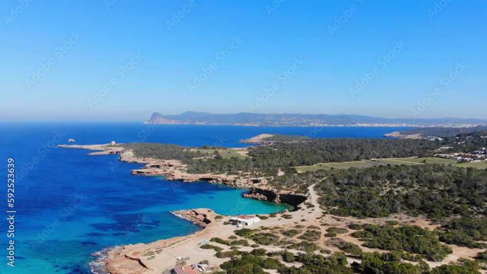 Drone twist by the coast on Ibiza Drone twist by the coast on Ibiza