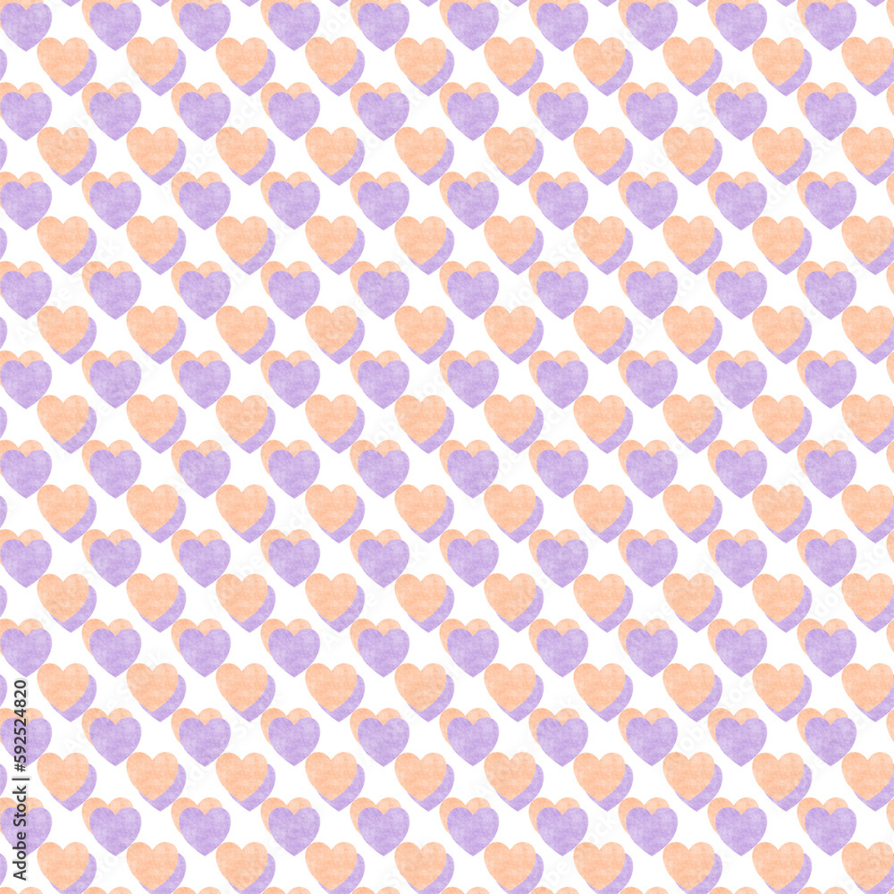 seamless pattern with circles heart love lovely mini heart 