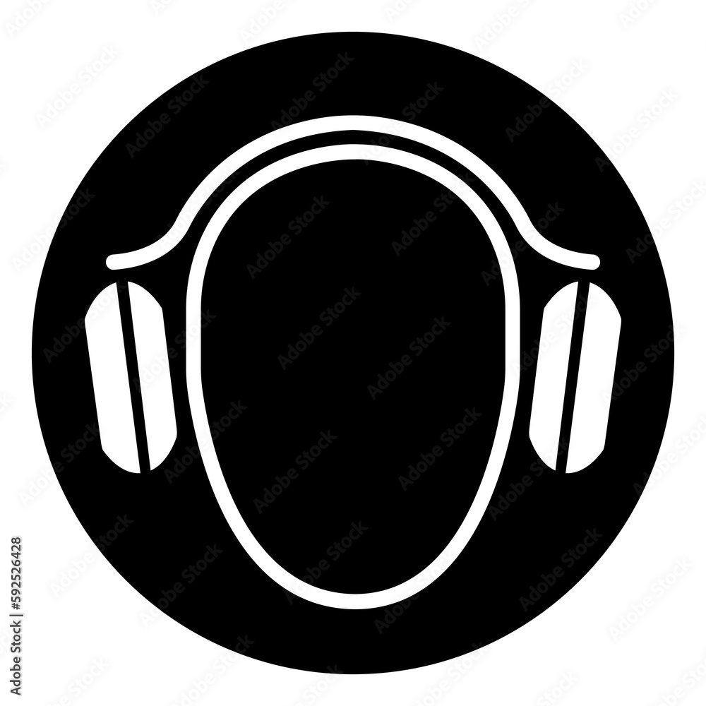 Wear Ear Protection Symbol Sign, Vector Illustration, Isolated On White ...