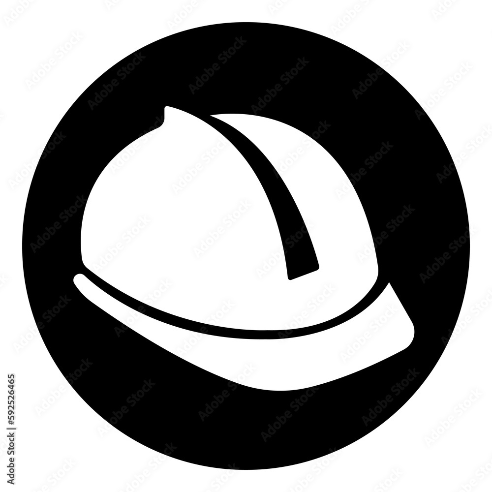 Wear Head Protection Symbol Sign,Vector Illustration, Isolated On White Background Label. EPS10 Wear Head Protection Symbol Sign,Vector Illustration, Isolated On White Background Label. EPS10