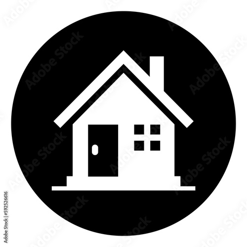 Stay Home Symbol, Vector  Illustration, Isolated On White Background Label. EPS10