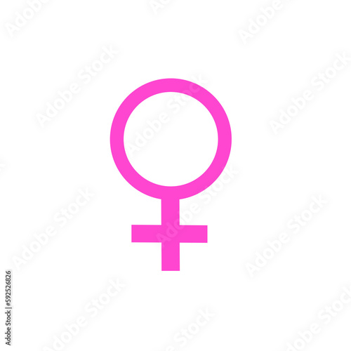 Pink Female symbol png icon download 