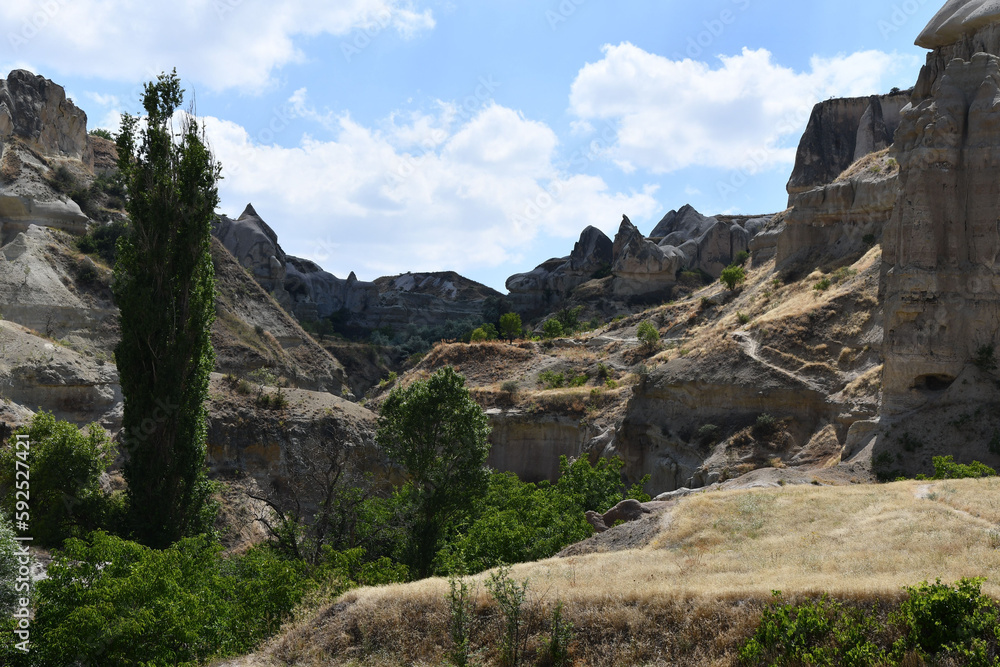 Beautiful view into the Pigeon Valley in Goreme National Park, Nevsehir, Cappadocia, Turkey Beautiful view into the Pigeon Valley in Goreme National Park, Nevsehir, Cappadocia, Turkey