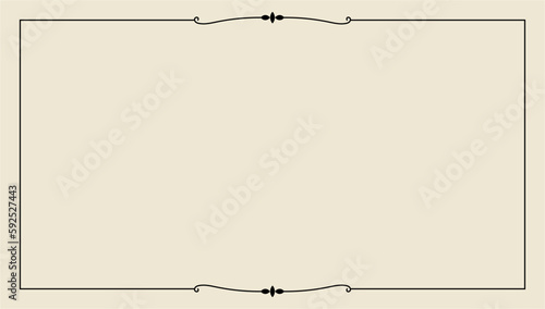 hand drawn outline background and frame