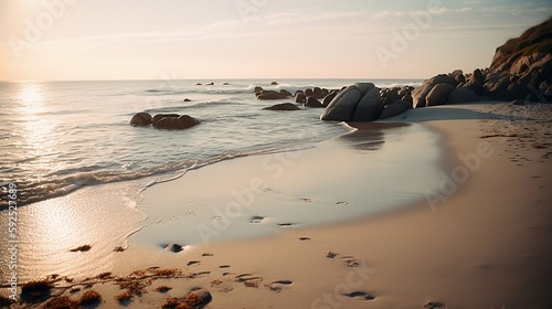 sunset on the beach