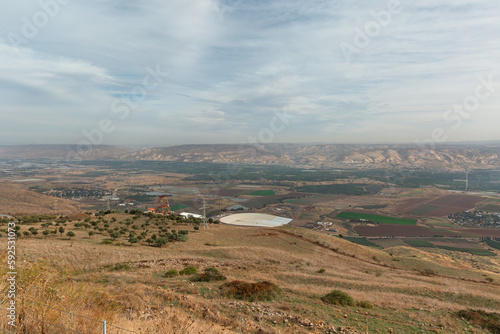  landscape with blue sky in northern Israel