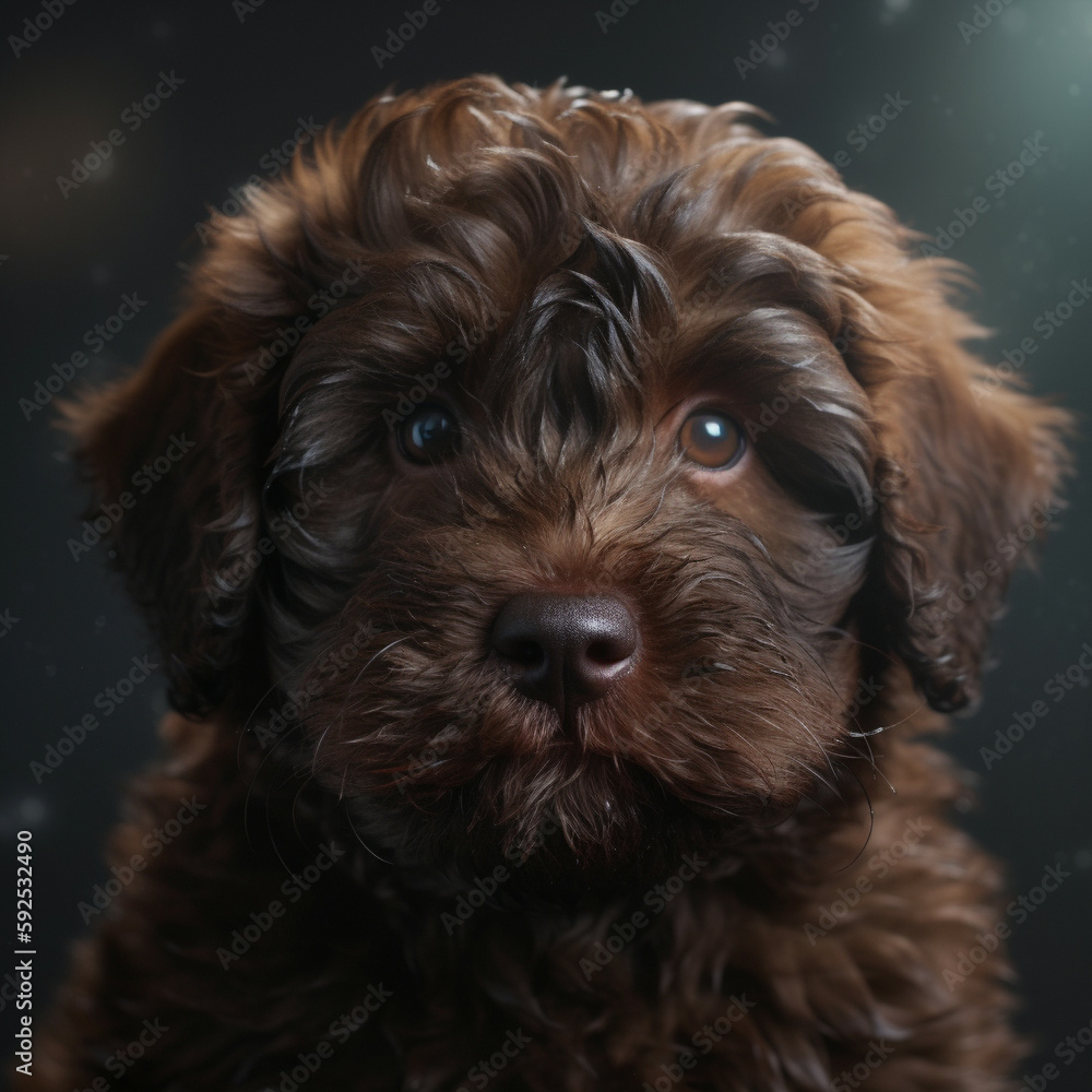 Fototapeta premium Preciosa imagen de vivos colores de tus compañeros mas fieles, los animales, disfruta de ella y de su tierna mirada