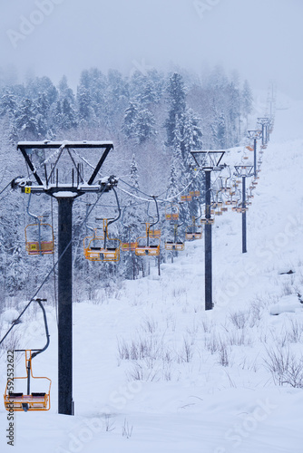 Fényképezés Teletsky Altai winter mountain ski resort near Iogach