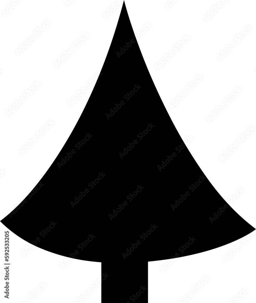 Fototapeta premium Christmas Tree Pine icon