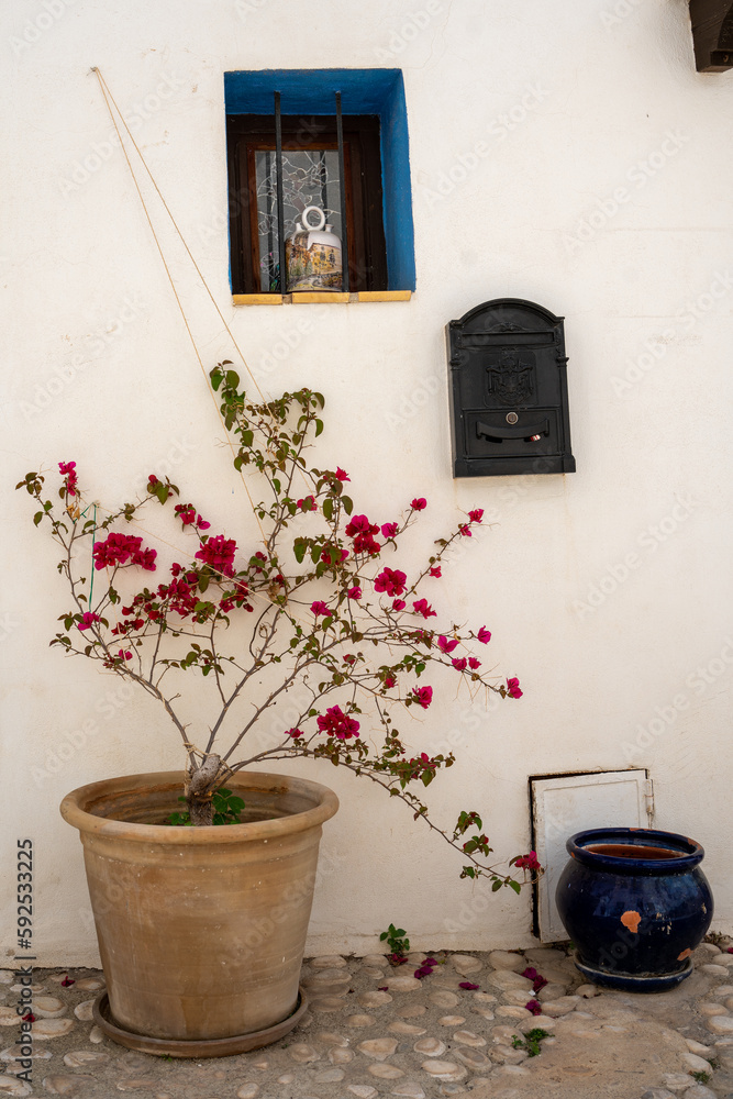 White streets of Spanish town Altea