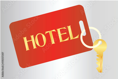 Hotel room keycard vector