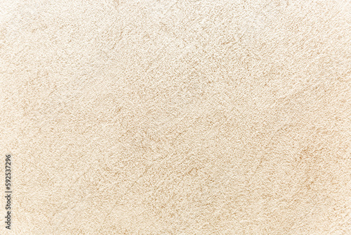 Texture of light beige fluffy carpet. Decor and interior design. Background. Space for text.