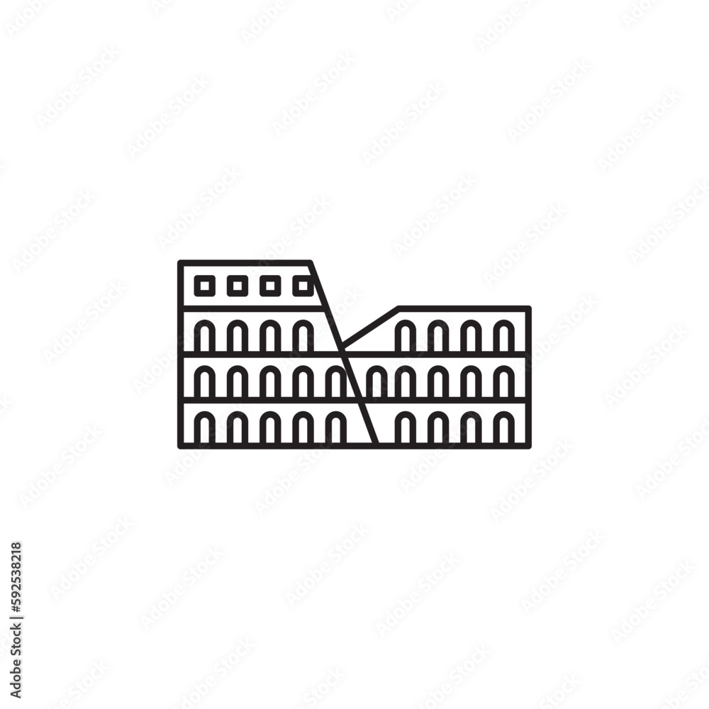 Obraz premium rome vector for Icon Website, UI Essential, Symbol, Presentation
