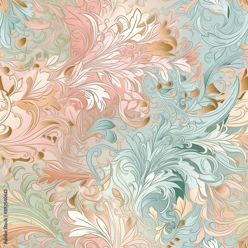 Soft and delicate seamless floral design with a lustrous finish. Soft and delicate seamless floral design with a lustrous finish.