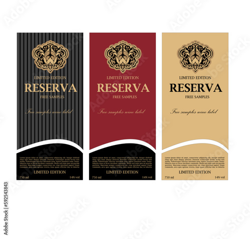 WINE LABEL COLLECTION DECORATIVE STICKER