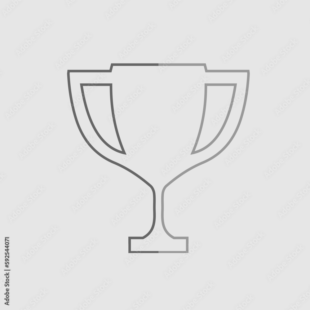 Trophy cup vector icon eps 10. Trophy cup vector icon eps 10.
