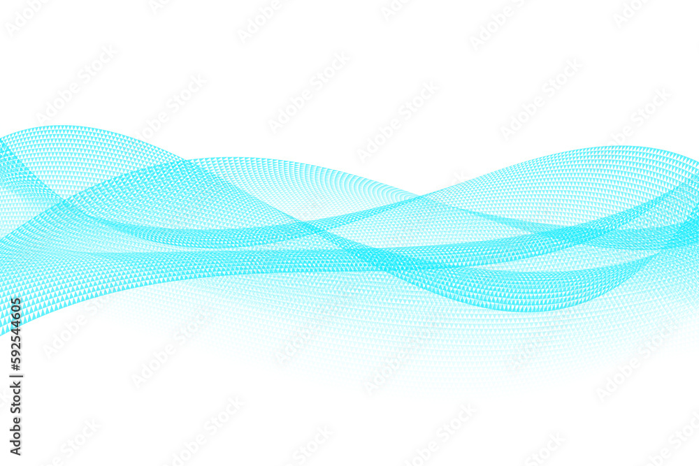 abstract blue background with wave pattern for design template at center frame transparent background