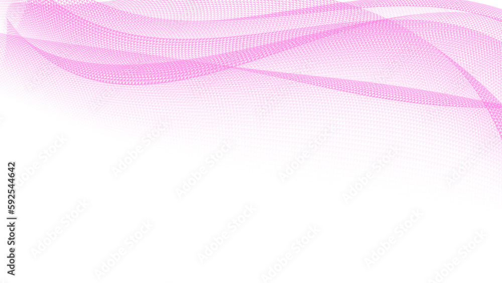 pink wave abstract frame template design transparent background