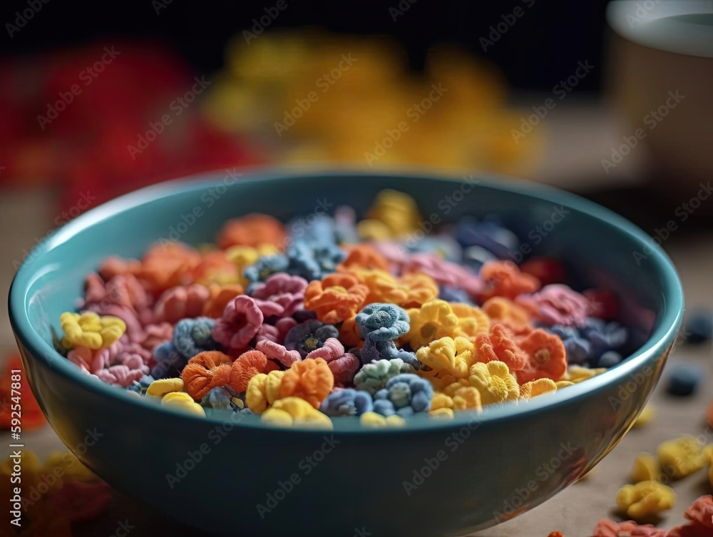 Cereal milk flower healthy nourishing bowl colorful image. Cereal milk flower healthy nourishing bowl colorful image.