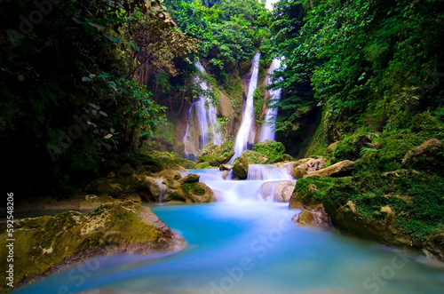 Mag aso waterfalls in Kabankalan Negros Occidental Philippines

