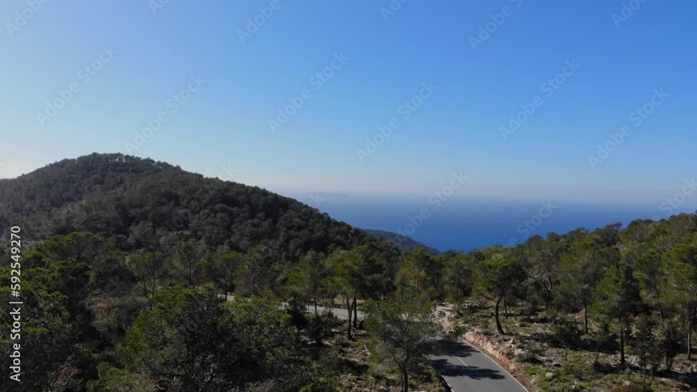 Road in the nature on Ibiza Road in the nature on Ibiza