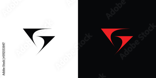 modern and unique letter G initials logo design