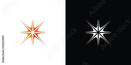 Shine logo icon design modern and professional