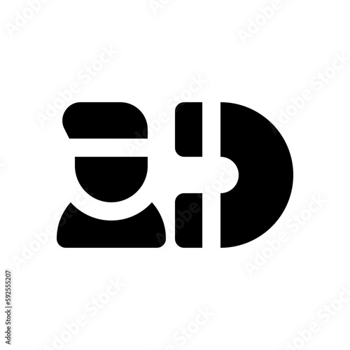 attractive glyph icon