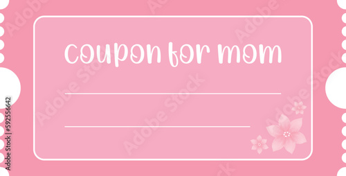 Isolated coupon for mom template