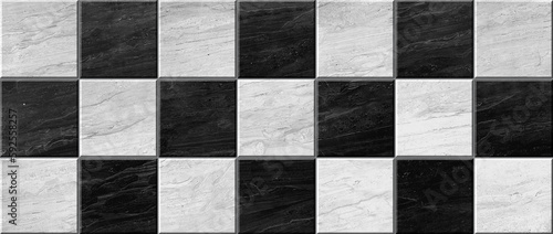 Square dark and light granite tiles background