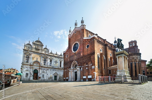 Giovanni and Paolo church in Venice in Italy