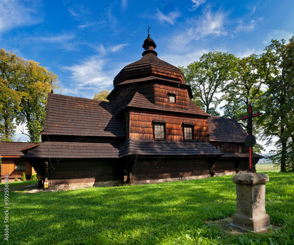 Wooden Greek Catholic Church of the Transfiguration of the Lord in Czertez, Subcarpathian Voivodship, Poland
