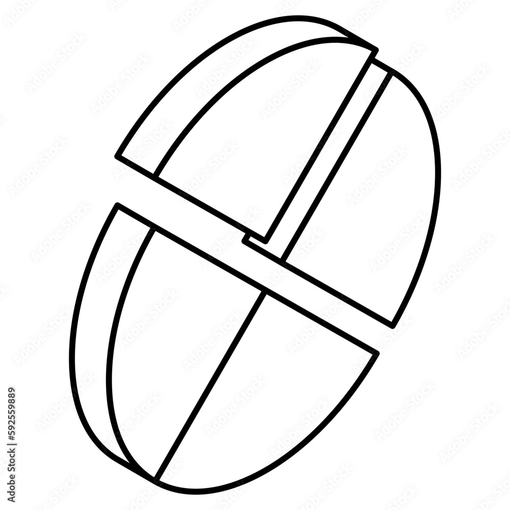 An icon design of pie chart An icon design of pie chart