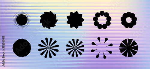 Fluid gradient background vector. Cute and minimalist style posters, Photo frame cover with pastel colorful geometric shapes and liquid color. Modern wallpaper design for social media, idol poster.