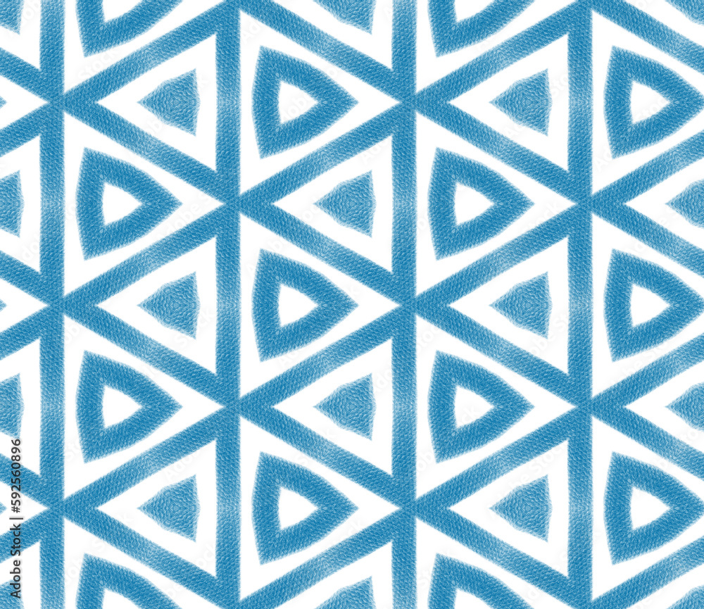 Textured stripes pattern. Blue symmetrical
