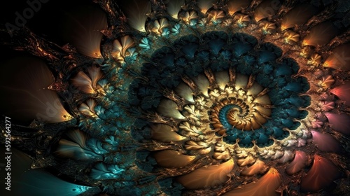 Fractals generated with AI
