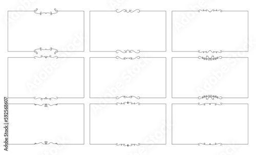 hand drawn outline background and frame